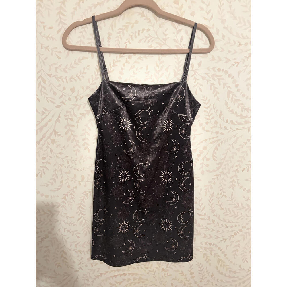 FALL CLEARANCE Urban Outfitters Celestial Print Slip Dress - Picture 1 of 6